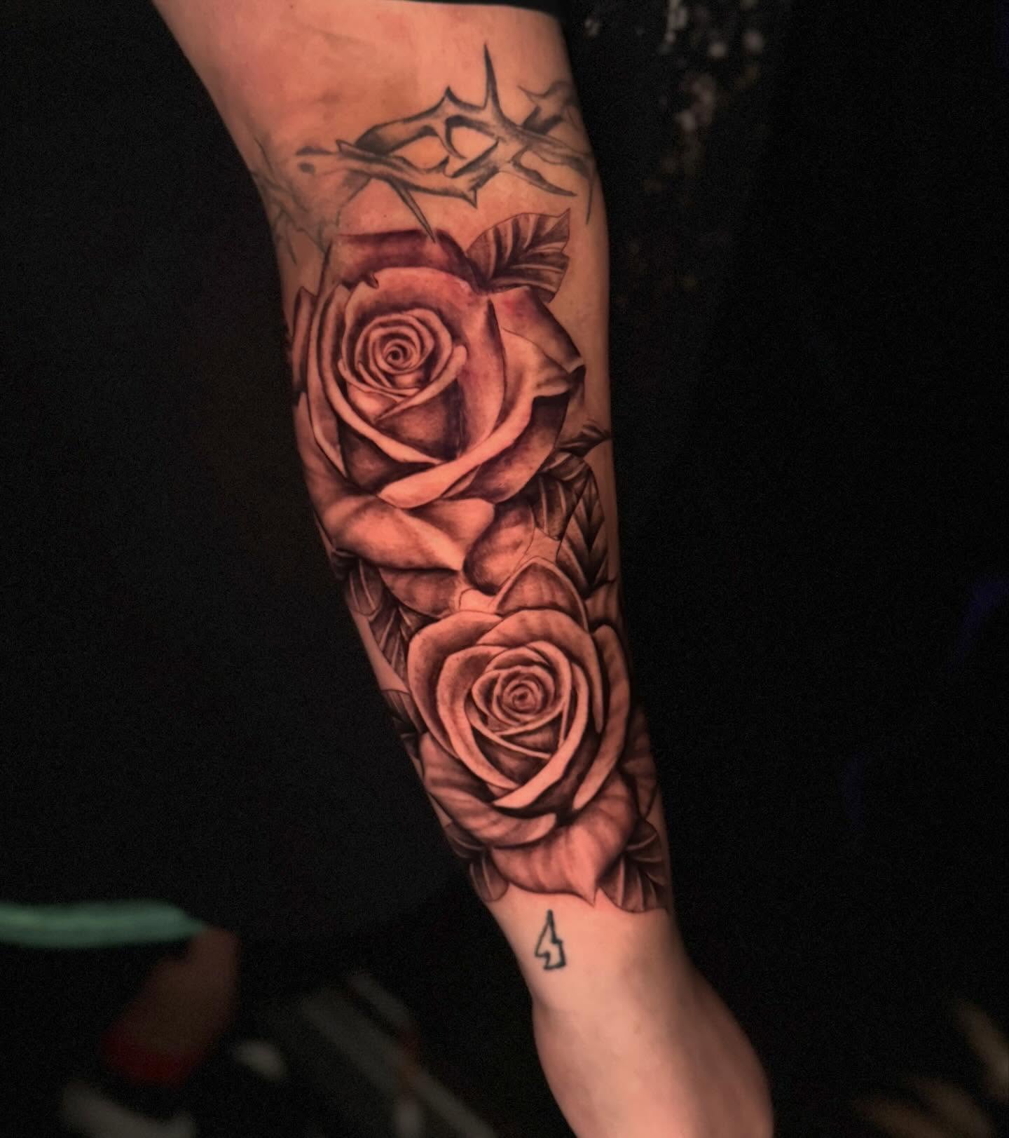 Tattoo by @ninelivestvttoo β realism, black_and_grey