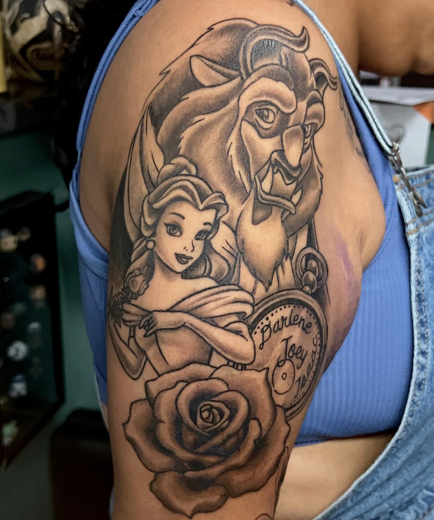 Tattoo by @tattoomike17 — black_and_grey, realism