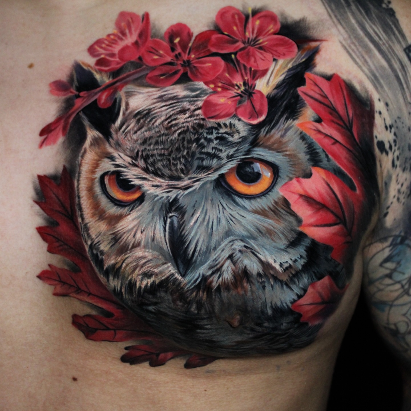 Tattoo by @mystic.markings — realism, dotwork