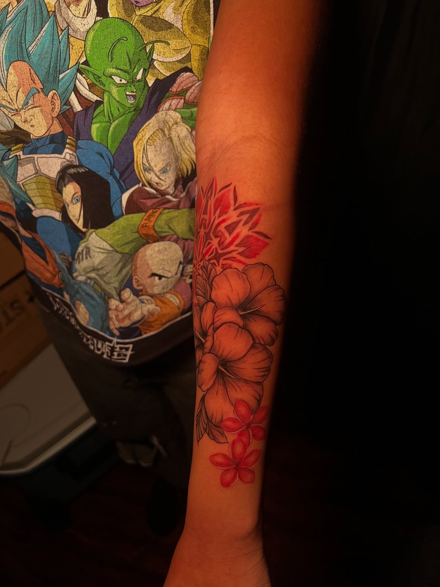 Tattoo by @_glassink — dotwork, anime