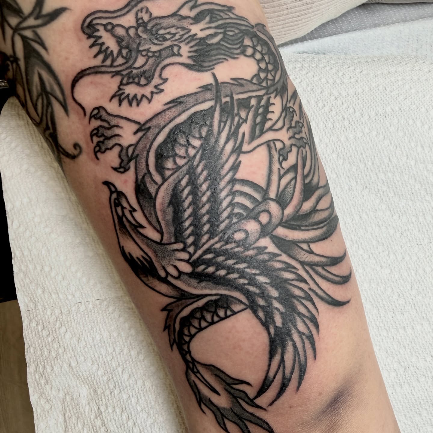 Tattoo by @tattooerjan8 — black_and_grey
