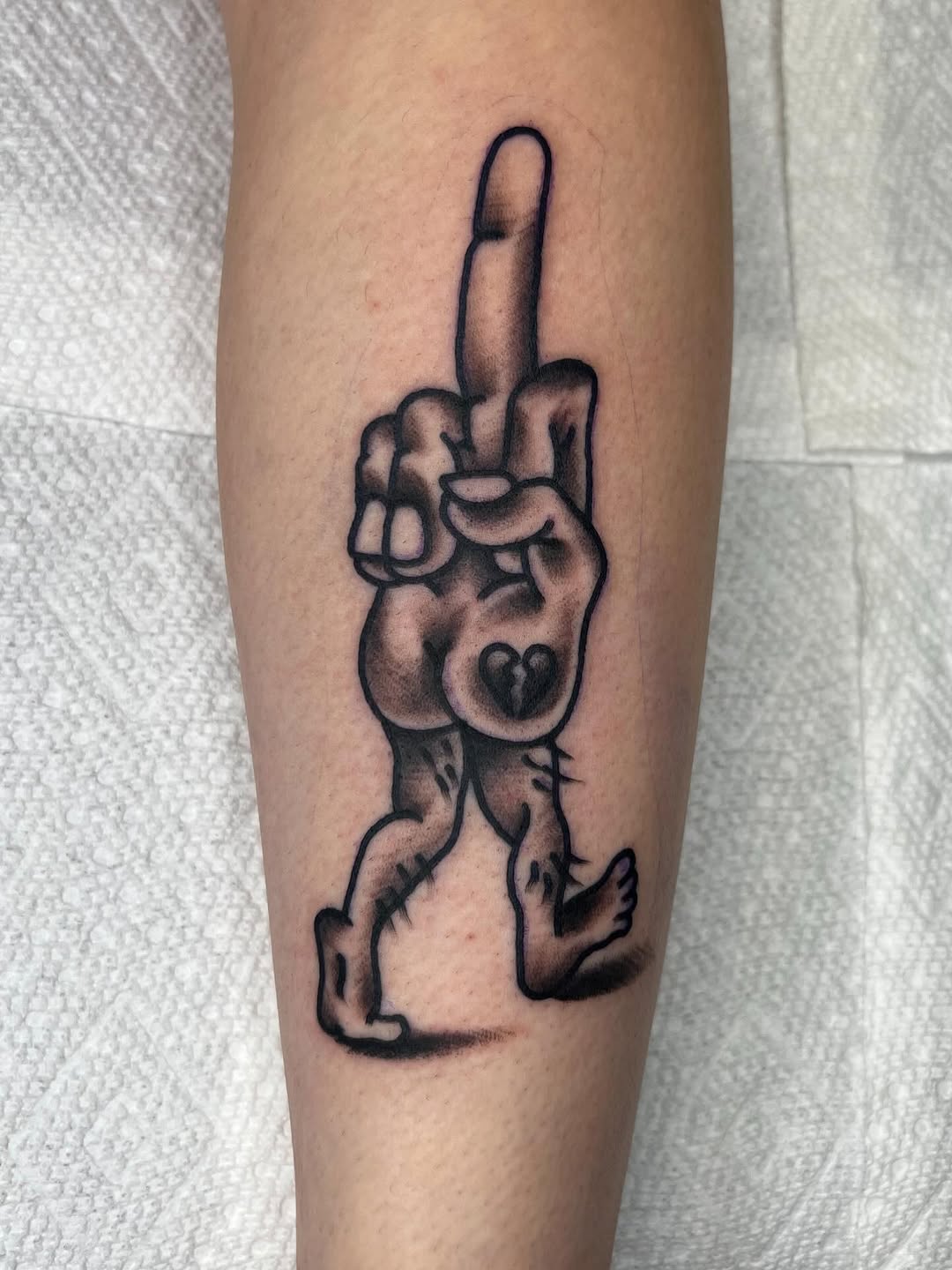 Tattoo by @phileverhard — black_and_grey, chicano
