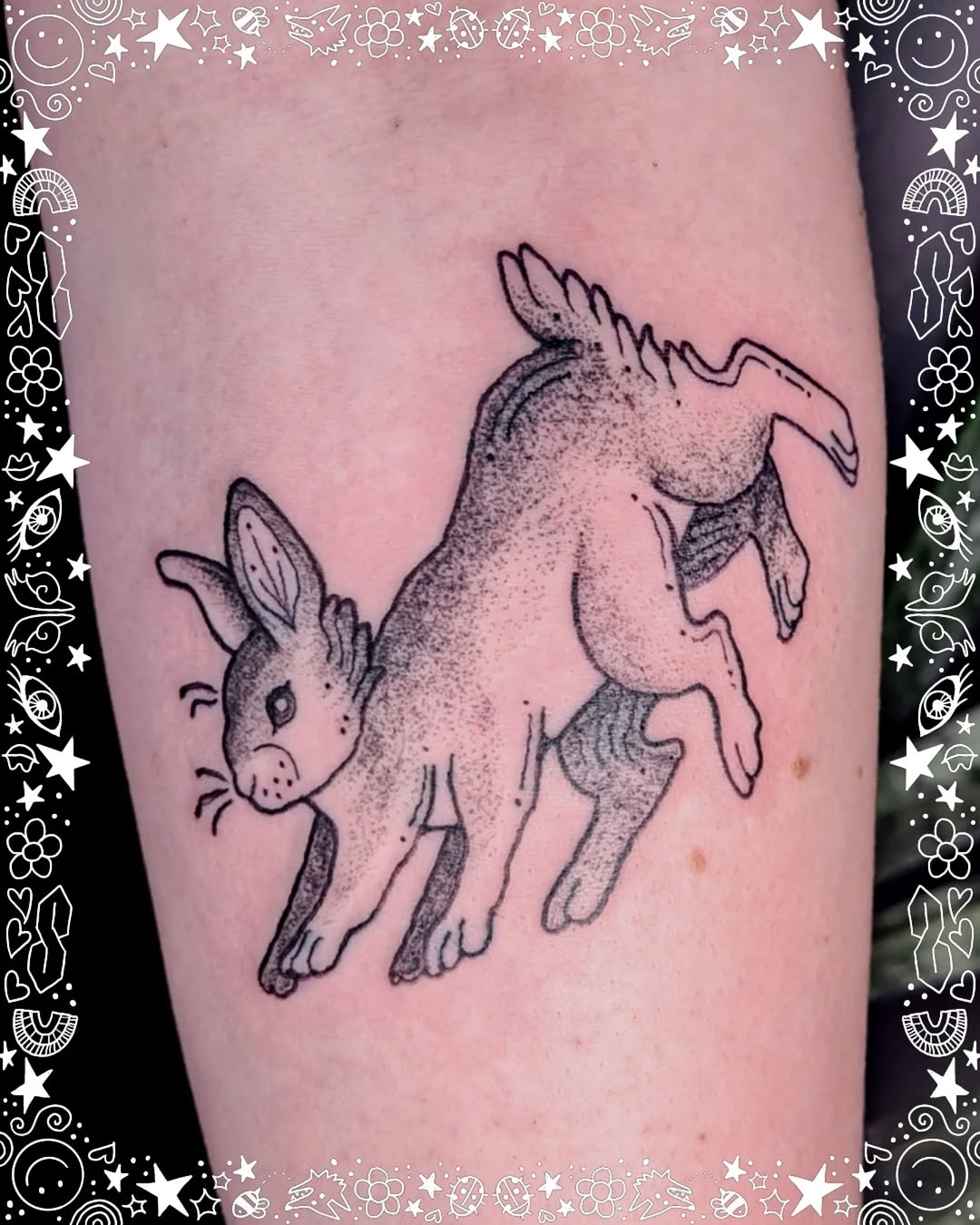 Tattoo by @abbyruoktattoo — dotwork, black_and_grey