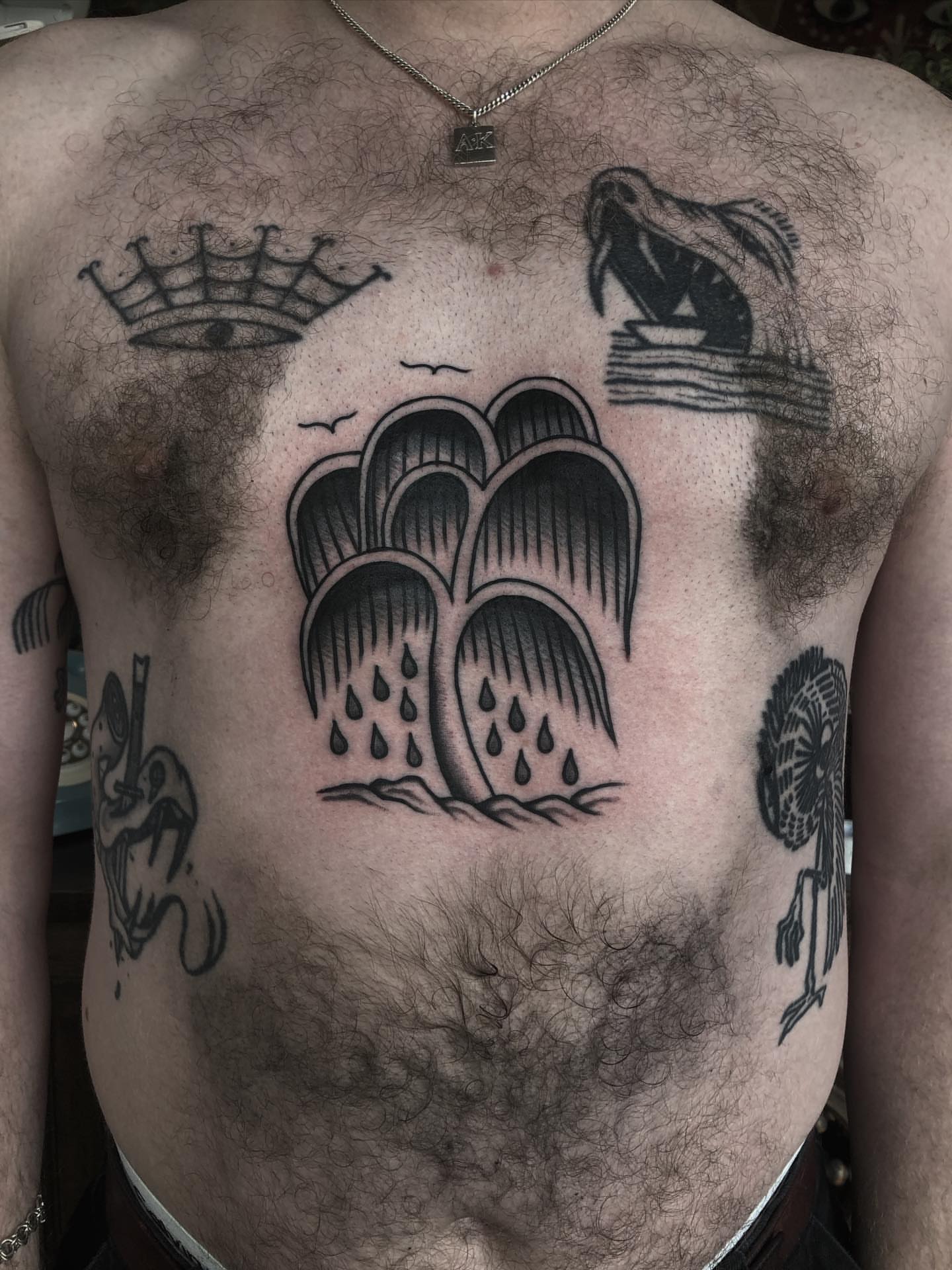 Tattoo by @ezzybones — black_and_grey