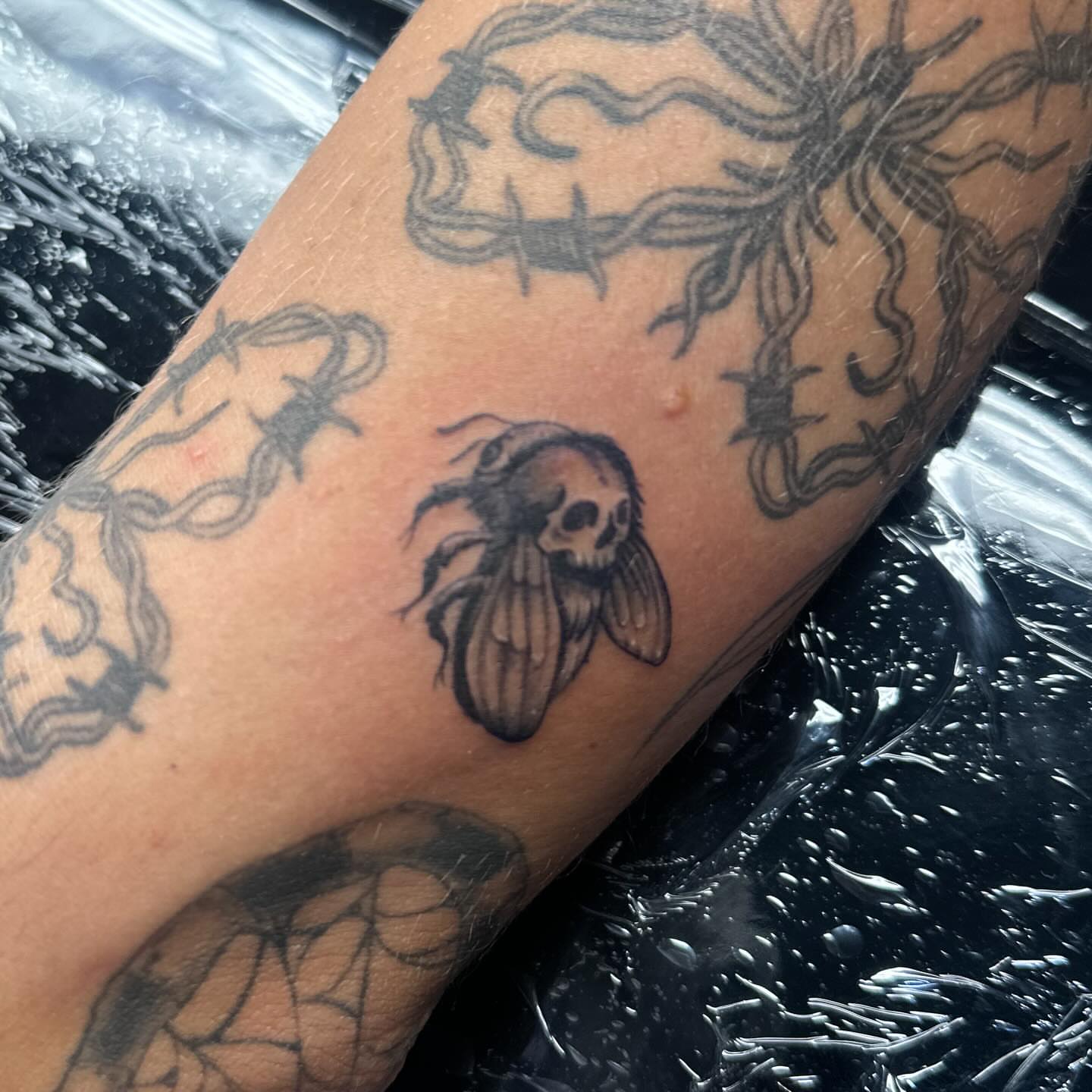 Tattoo by @viciousmarc — black_and_grey