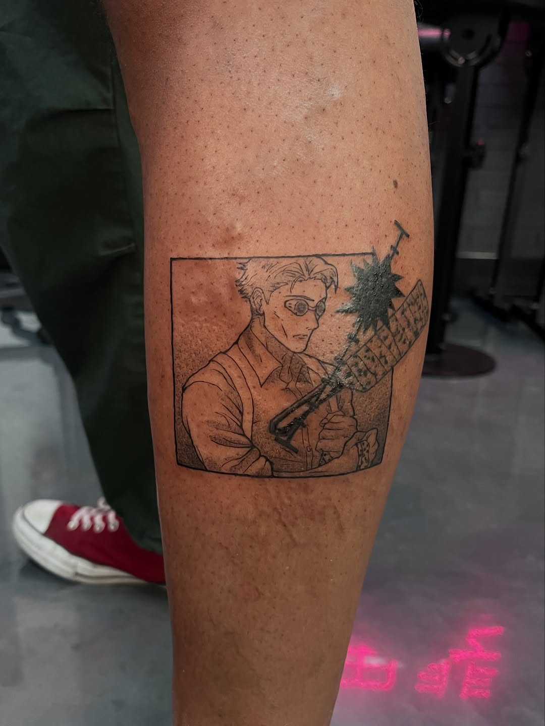 Nanami Kento from Jujutsu Kaisen anime tattoo on the forearm by Bunny 🐰