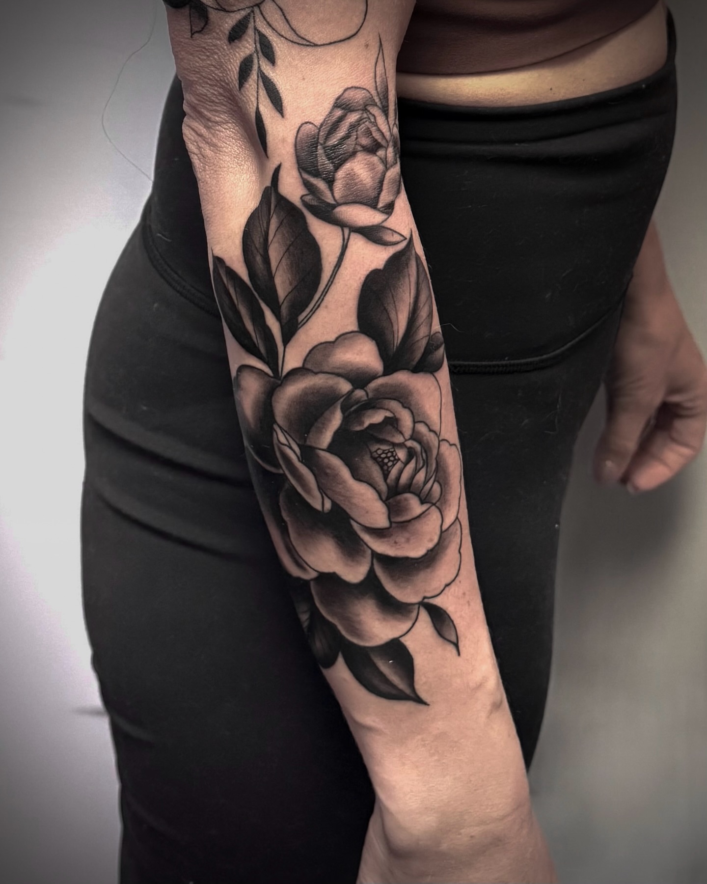 Tattoo by @katherinatattoos โ black_and_grey