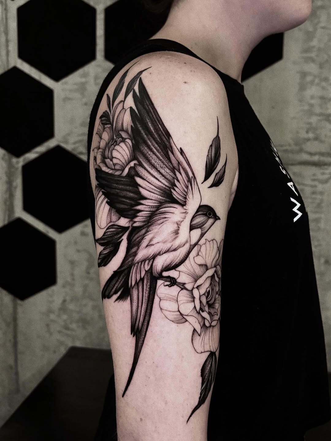 Tattoo by @haileypaetztattoos — black_and_grey, realism