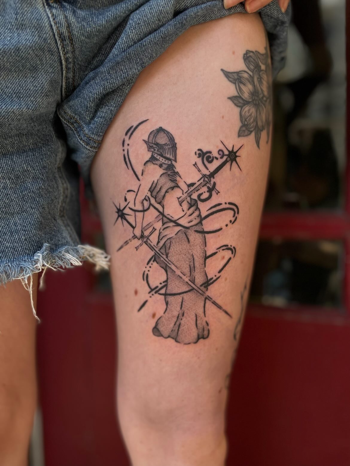 Tattoo by @mayhurtafly — black_and_grey