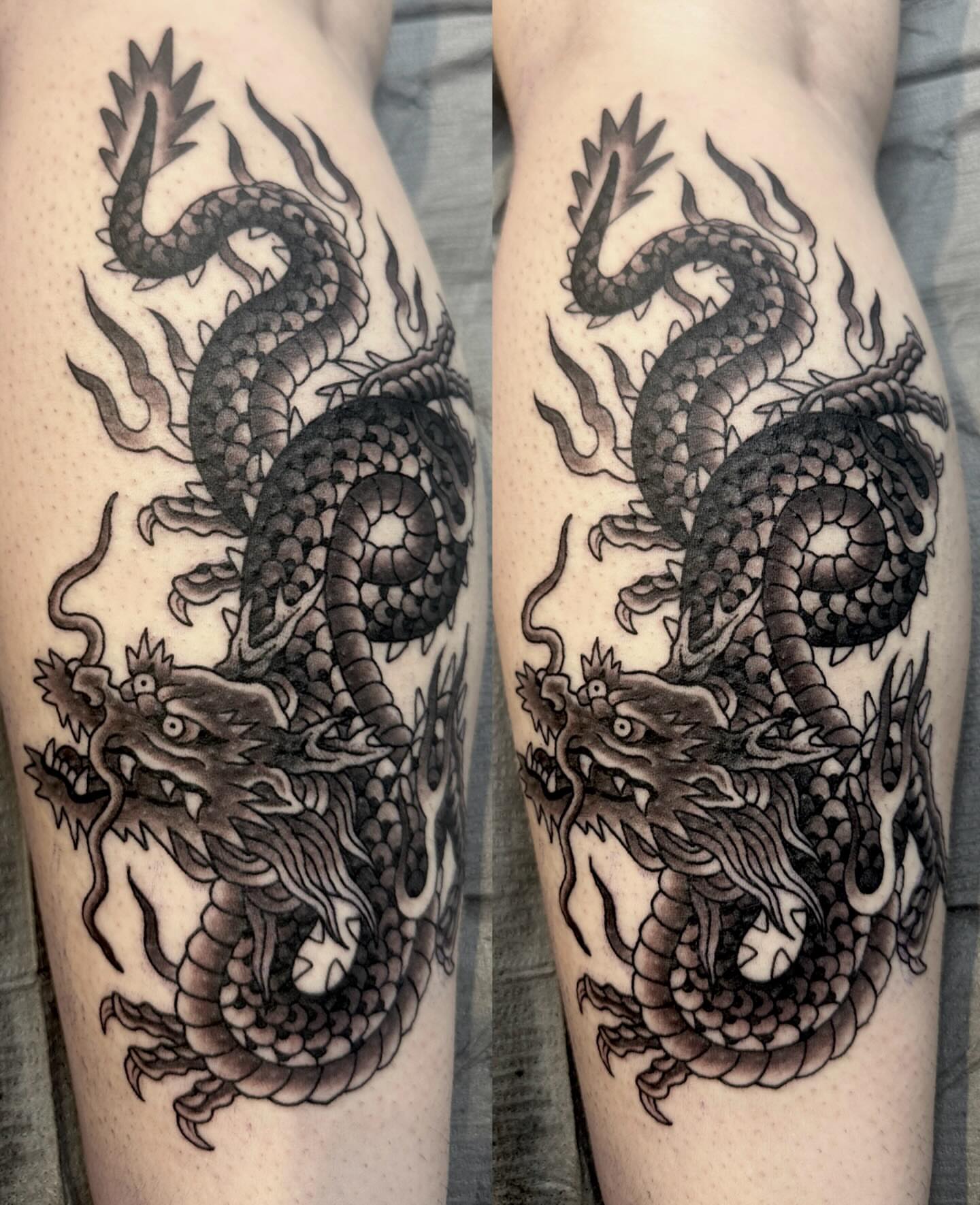 Tattoo by @celeste.tattoos — black_and_grey
