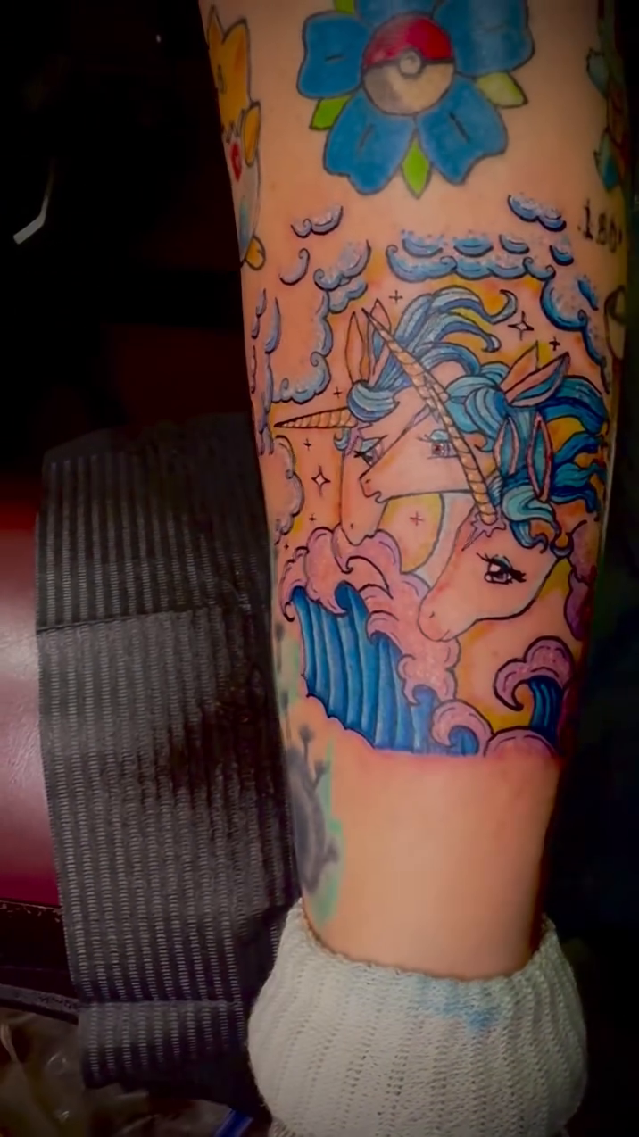 Tattoo by @bonesandstars — new_school, anime