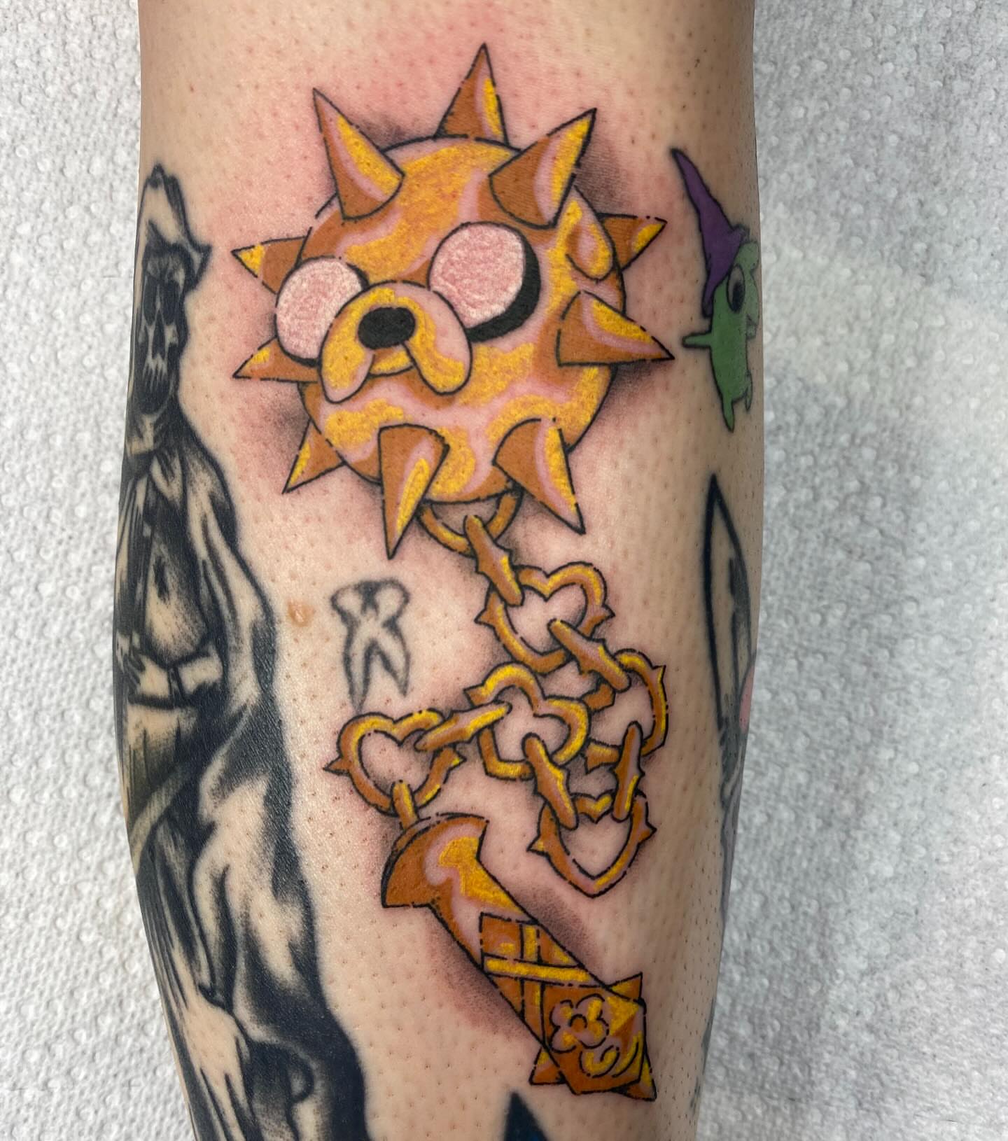 Tattoo by @sc0ttstattoos — american_traditional, dotwork