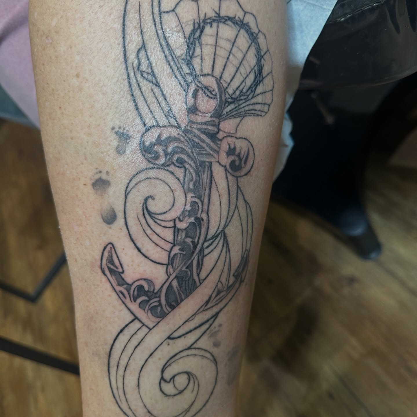 Tattoo by @chrisdoyletattoos — black_and_grey