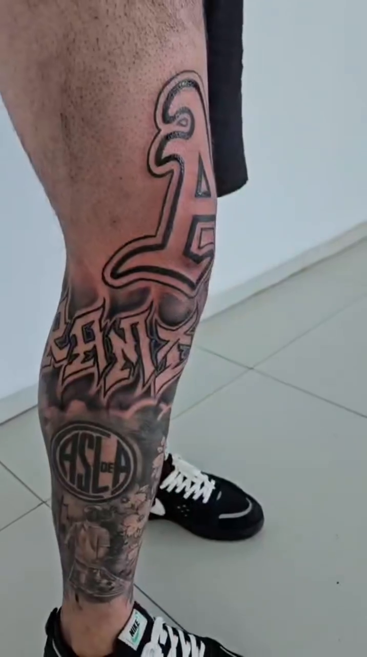 Oakland A's logo with Japanese motifs japanese irezumi tattoo by Aguascali Firme