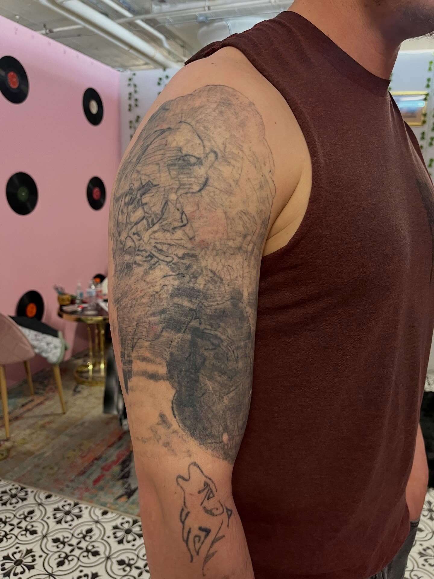 Tattoo by @elizabethzerena — black_and_grey