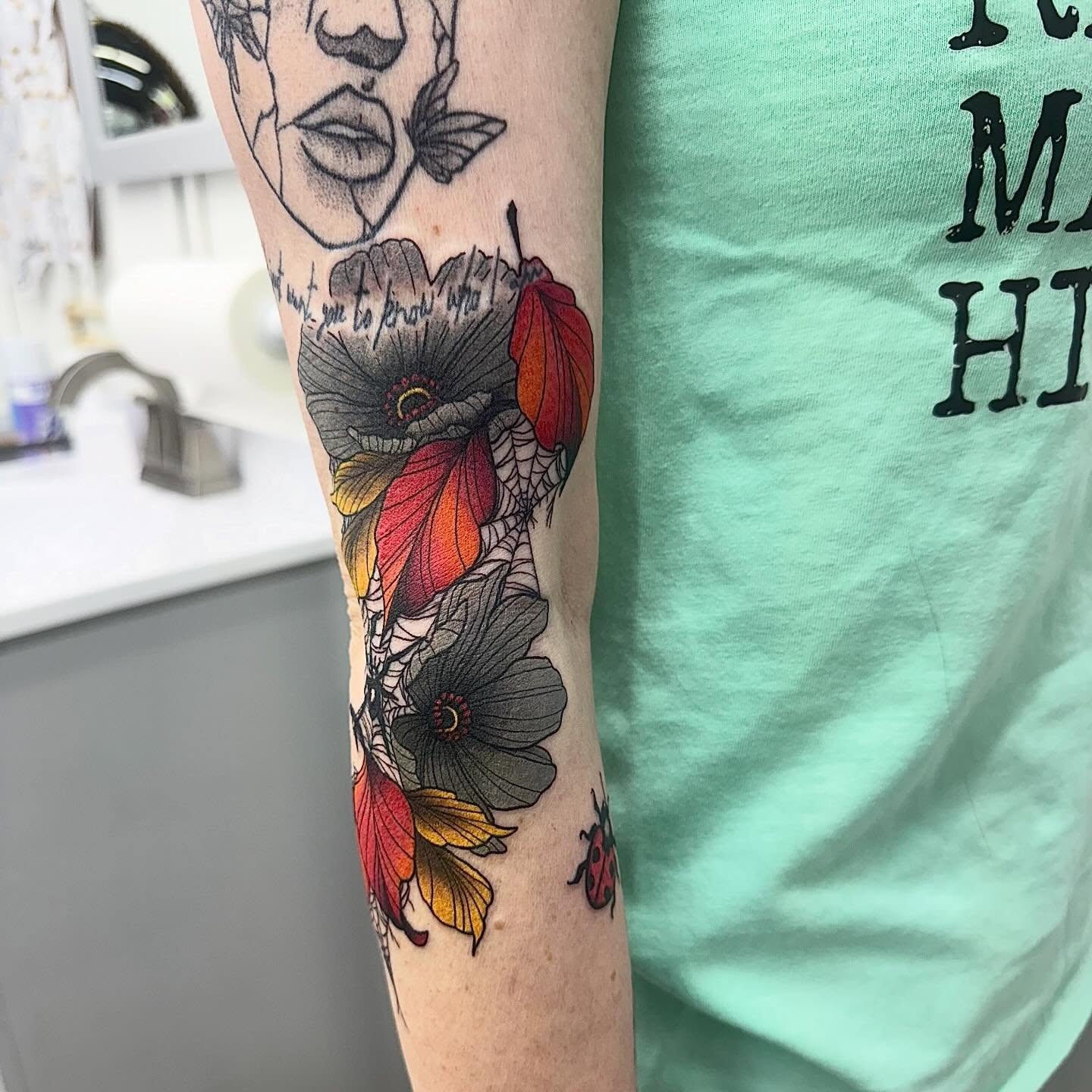 Tattoo by @ashestoashestattoo — realism, dotwork