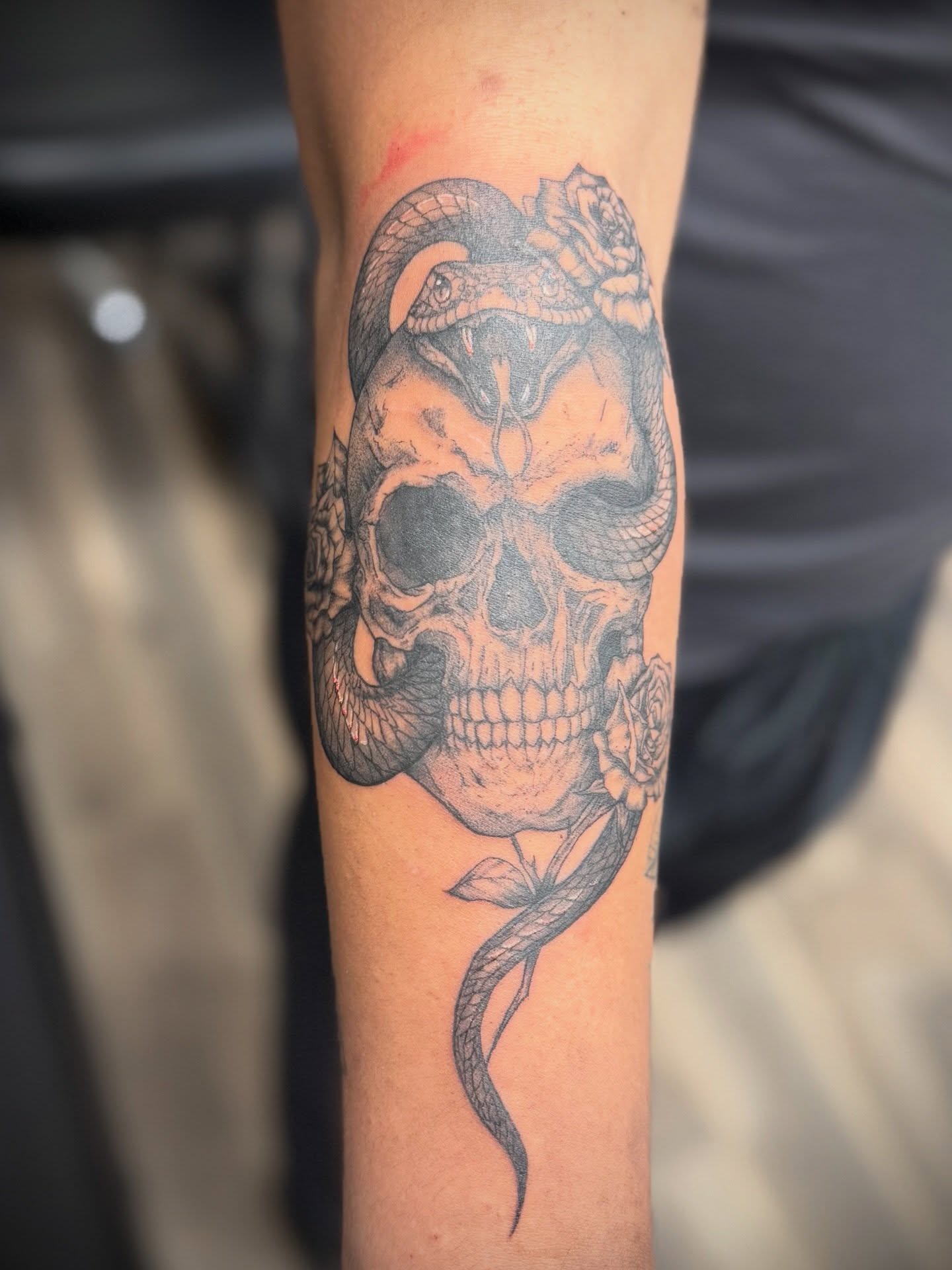 Tattoo by @shadowsteptattoo — black_and_grey, realism