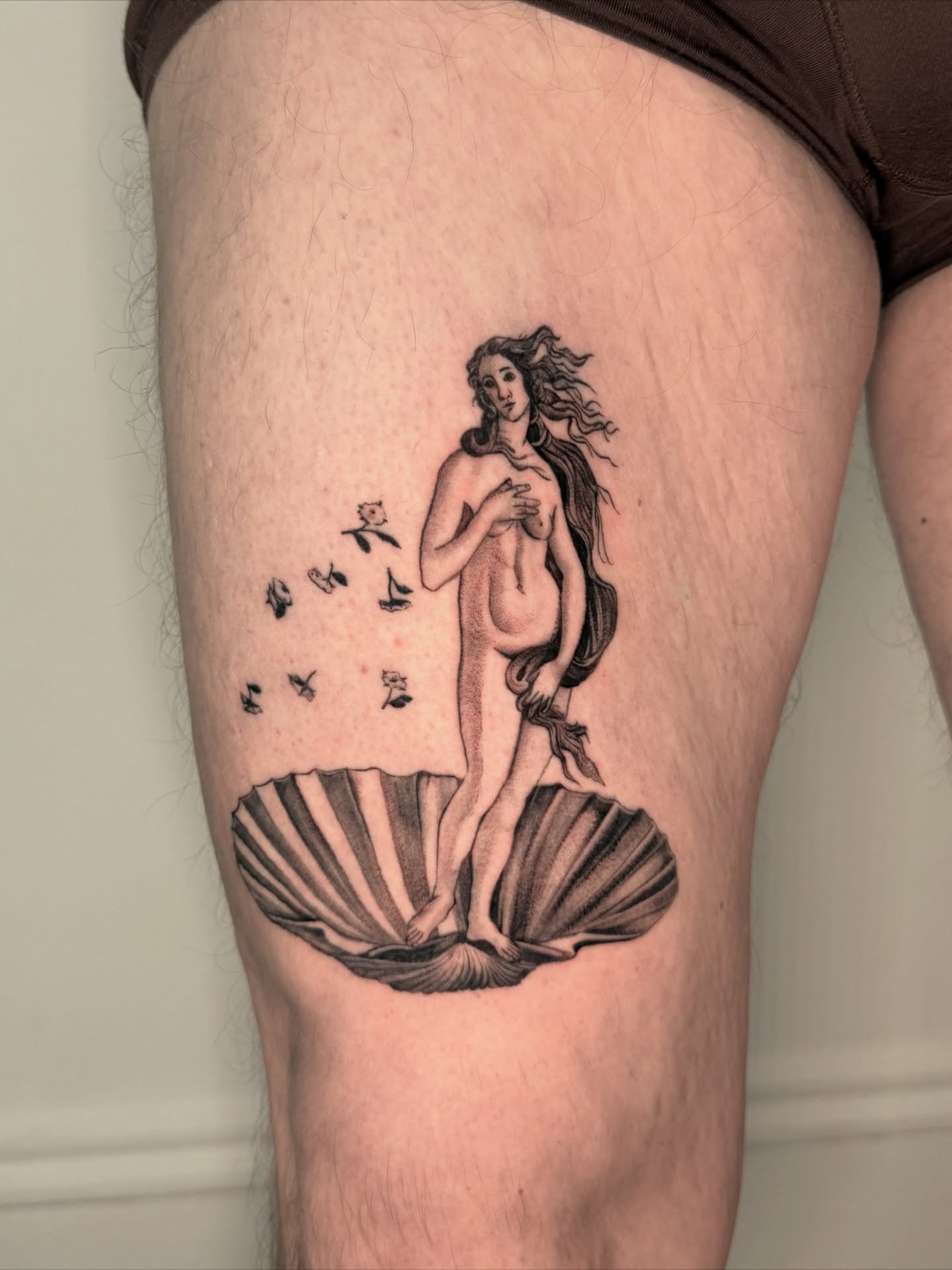 Tattoo by @inkbyivyx — black_and_grey, realism