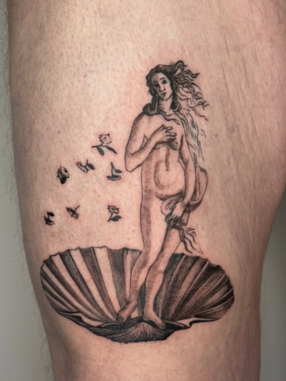 Tattoo by @inkbyivyx — black_and_grey, realism