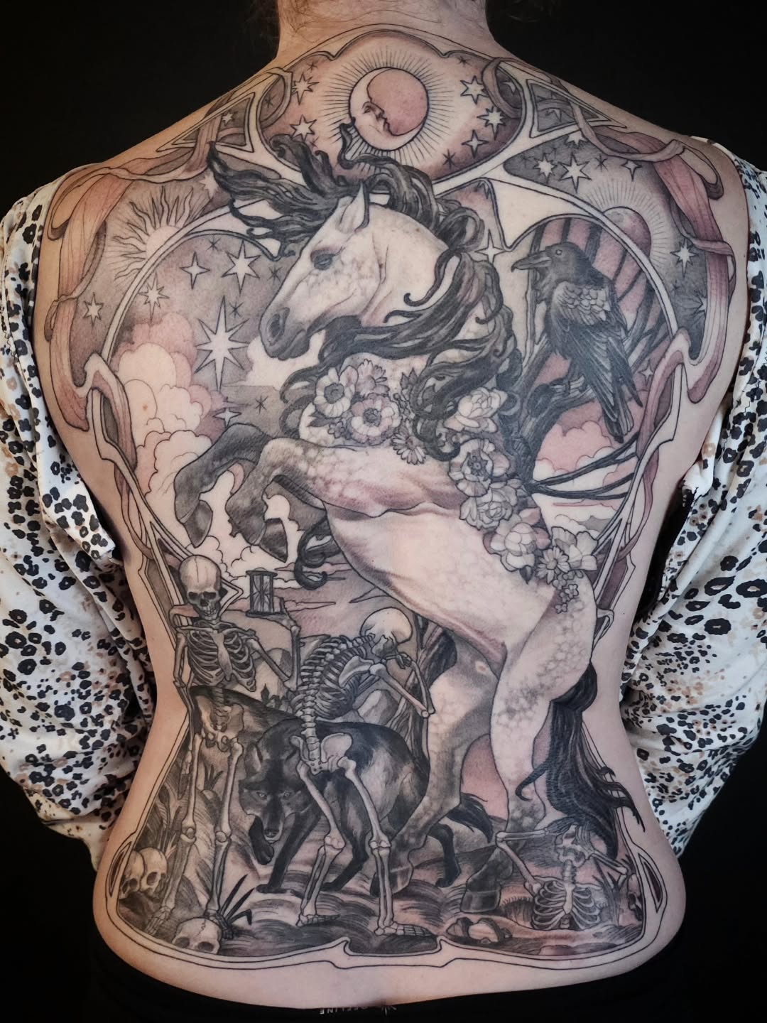 Tattoo by @rkraiza โ black_and_grey, dark_realism
