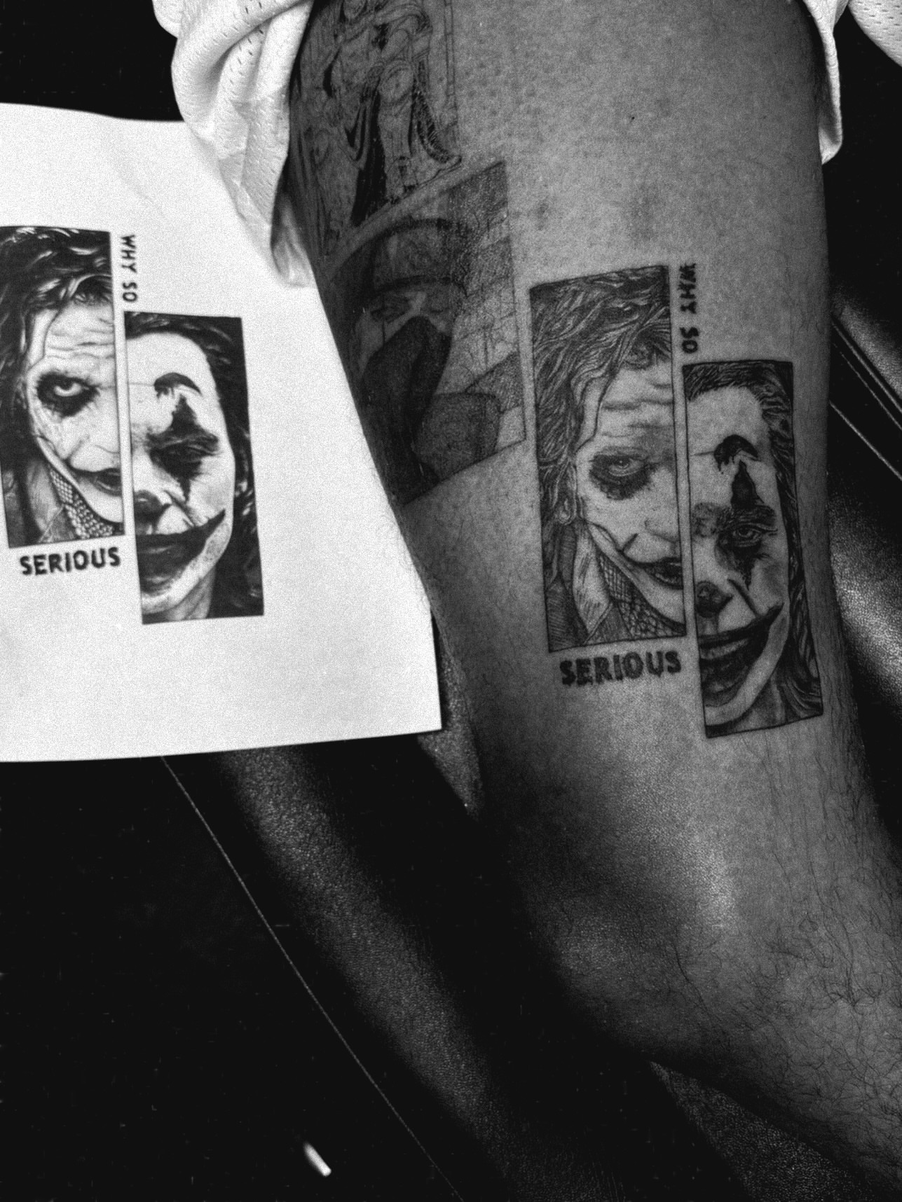Tattoo by @emogirlink โ black_and_grey