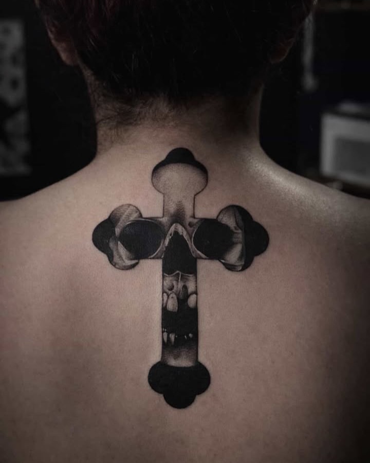 Tattoo by @driinked β black_and_grey, dark_realism