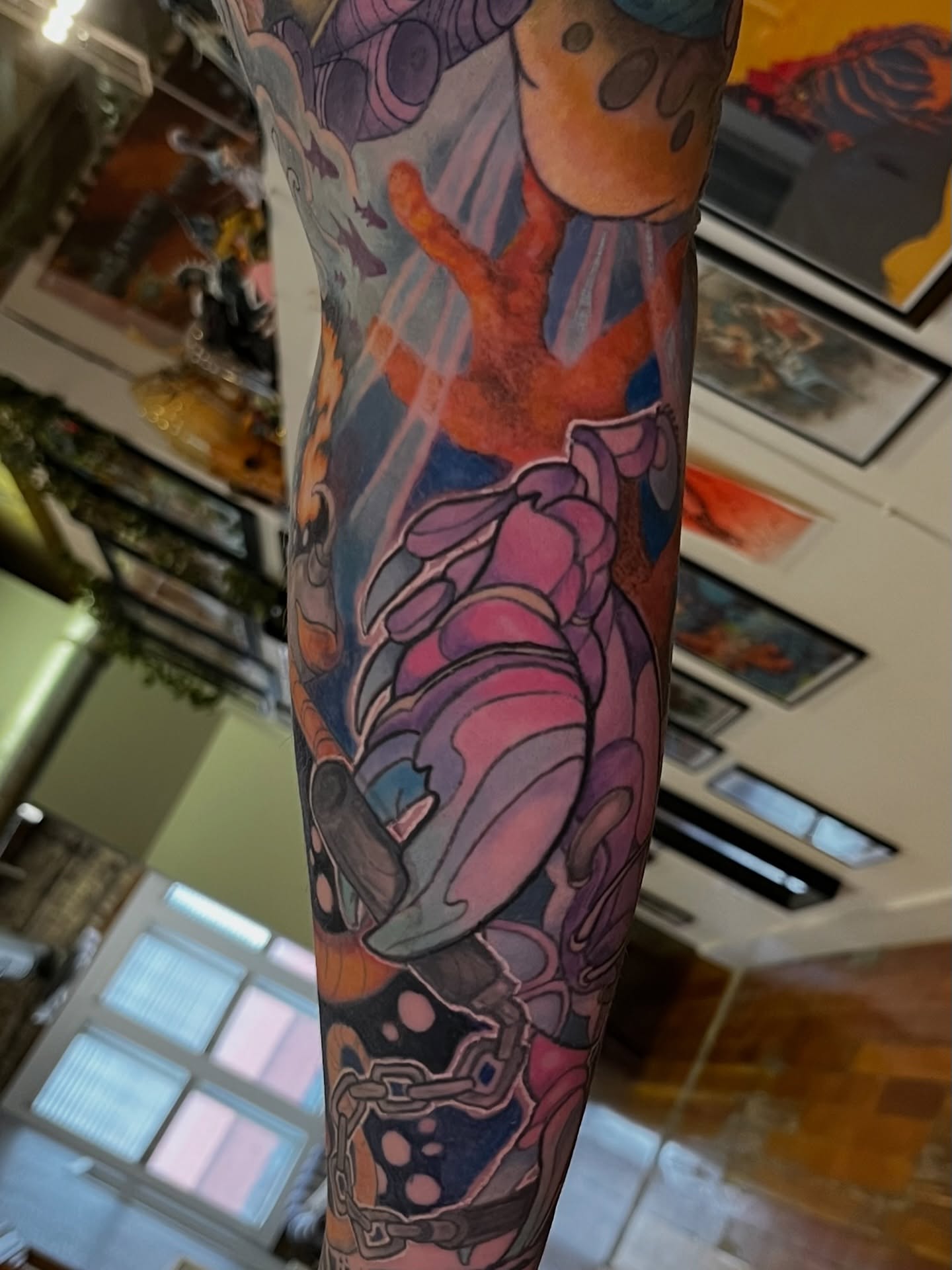 Tattoo by @madbowen.tattoos — dotwork, surrealism