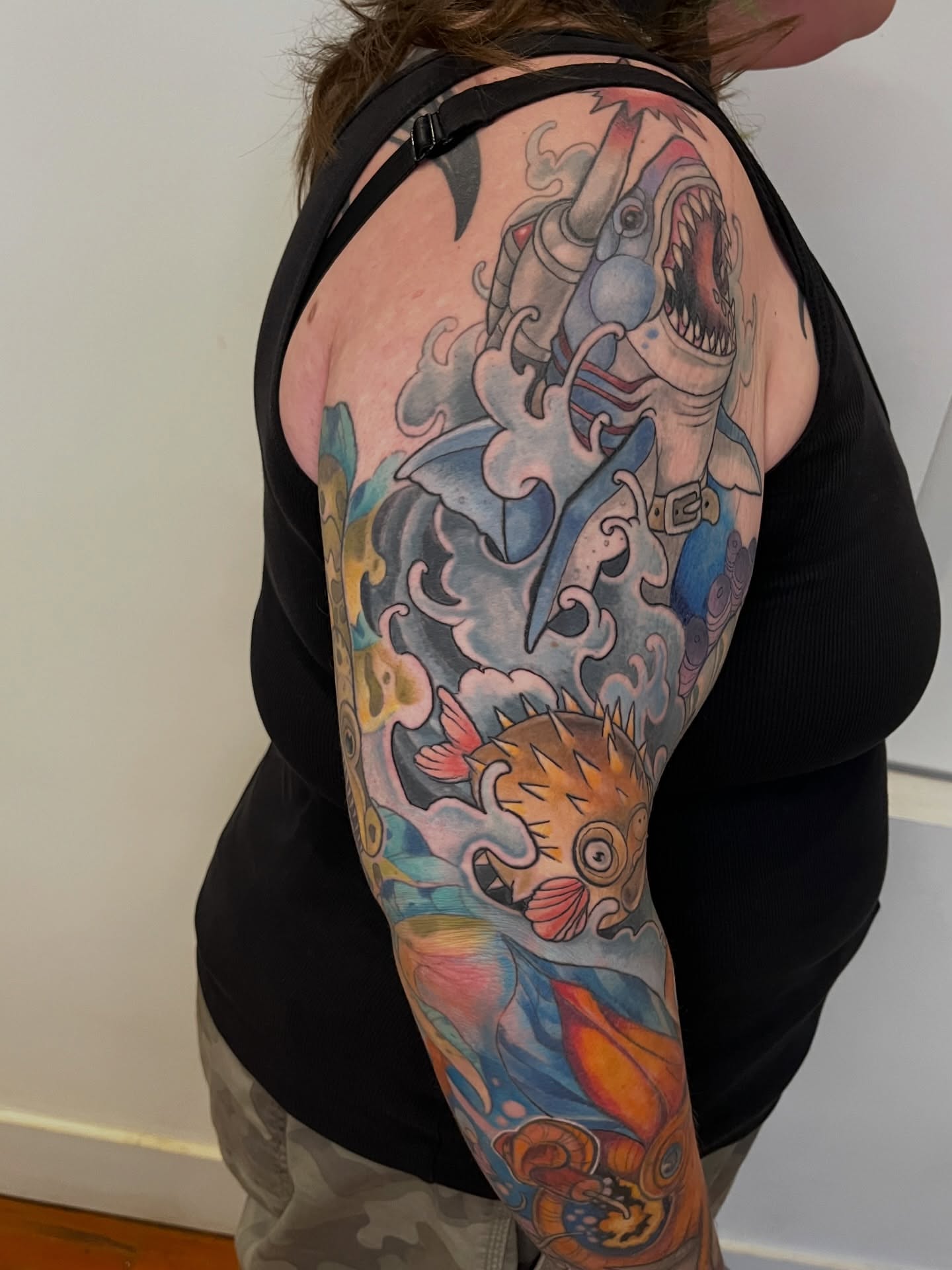 Tattoo by @madbowen.tattoos — japanese_irezumi, dotwork