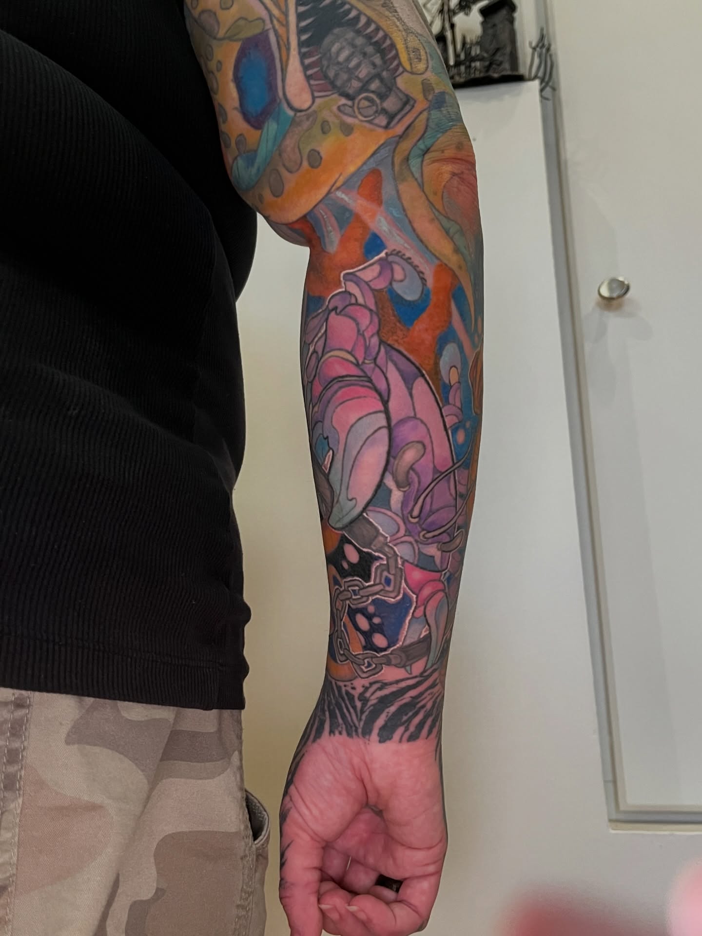 Tattoo by @madbowen.tattoos — geometric, illustrative