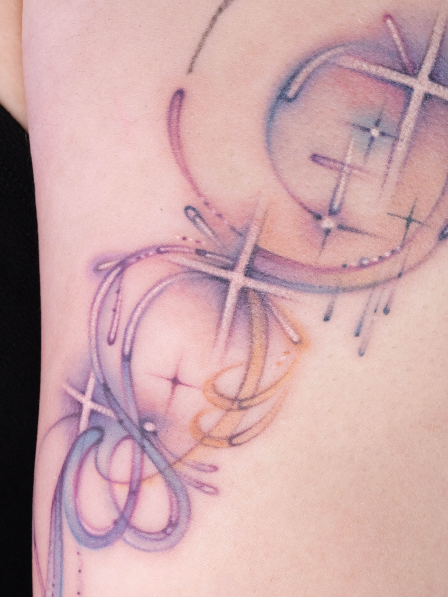 Tattoo by @gracillustrates — geometric, watercolor