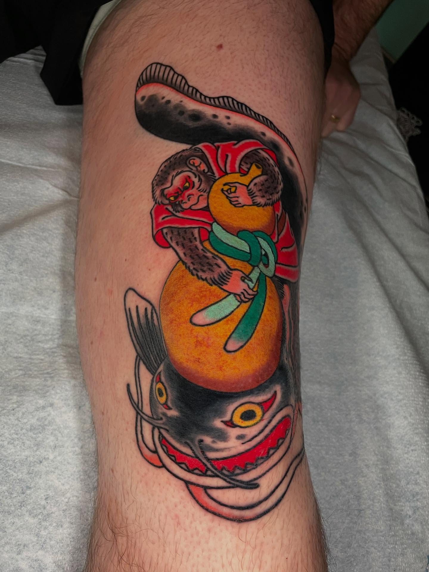 Tattoo by @joe_robertson_tattoo — american_traditional, japanese_irezumi
