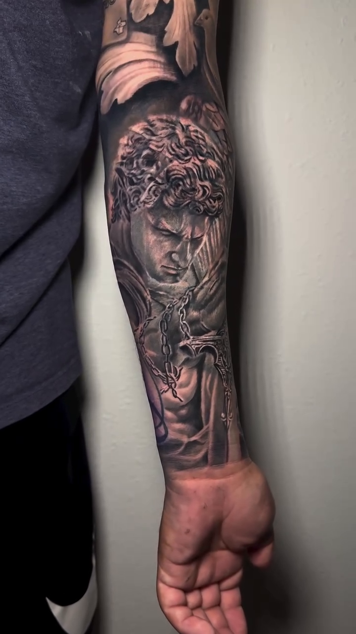 Tattoo work at Fort Wayne Tattoo Convention 2026
