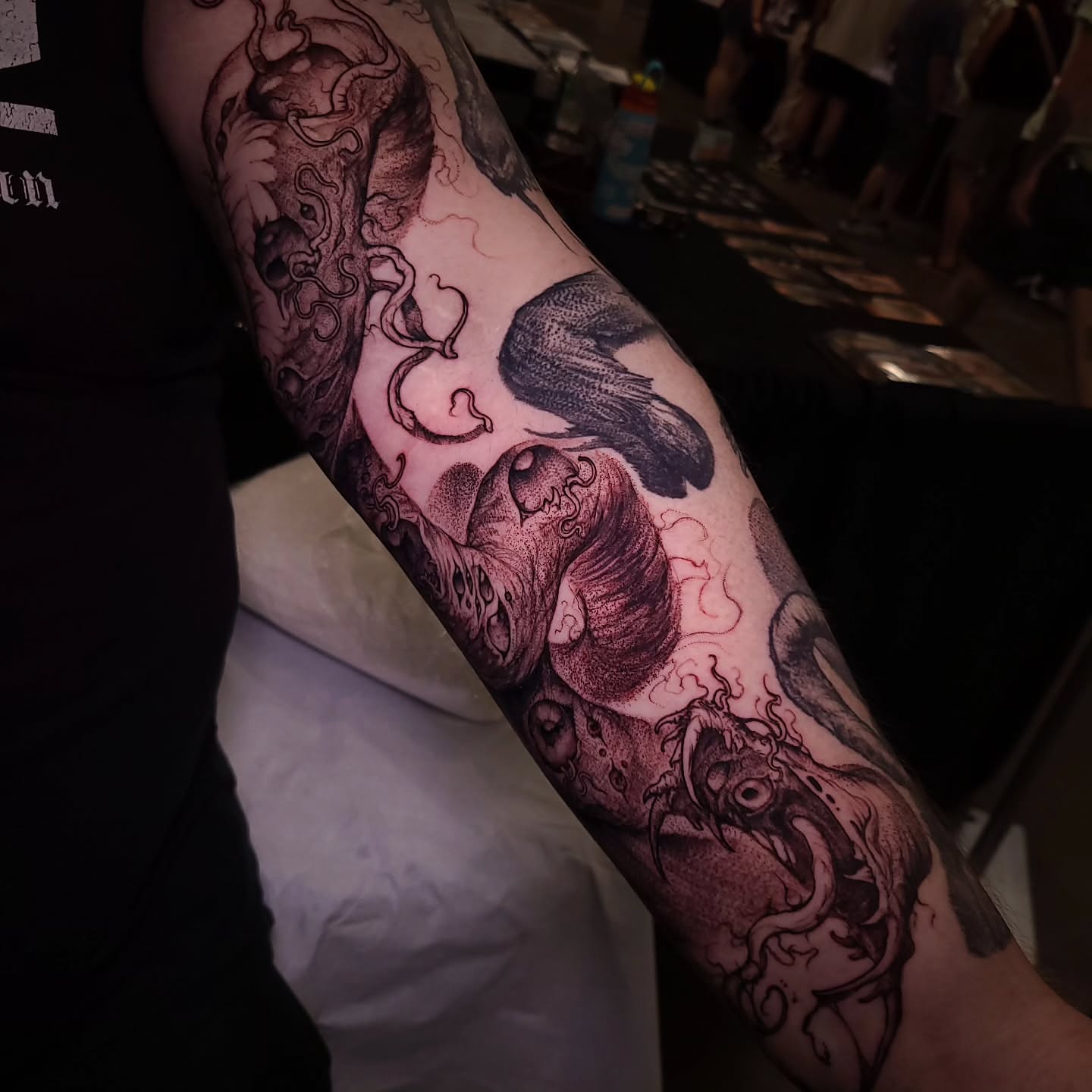 Tattoo by @boxofguts — black_and_grey, realism