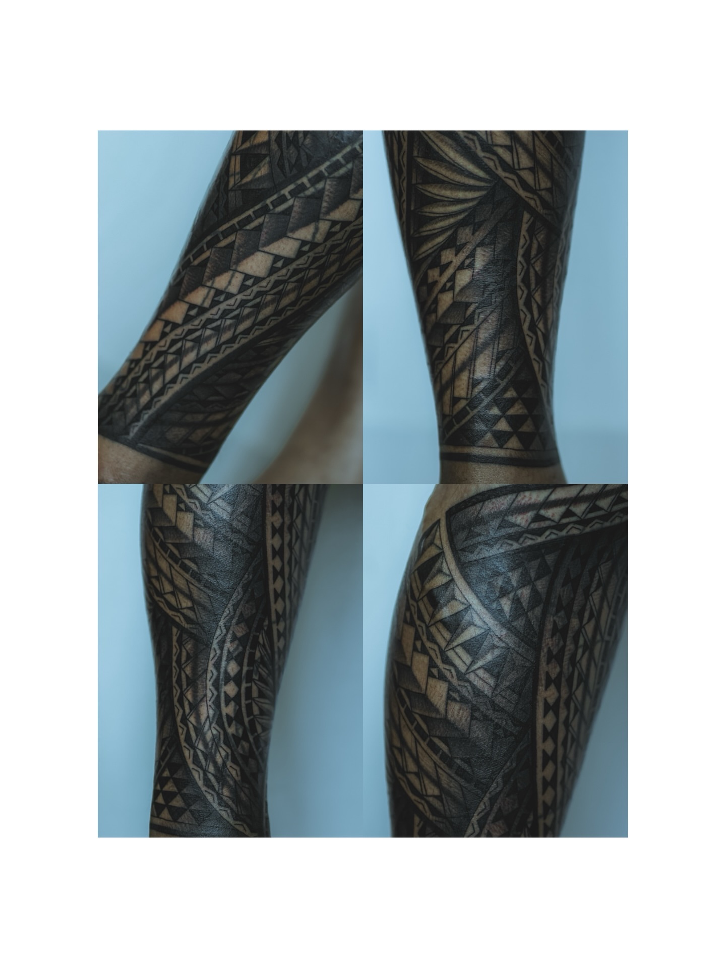 Tribal pattern tribal tattoo on the forearm by TATTOOS by DESMOND