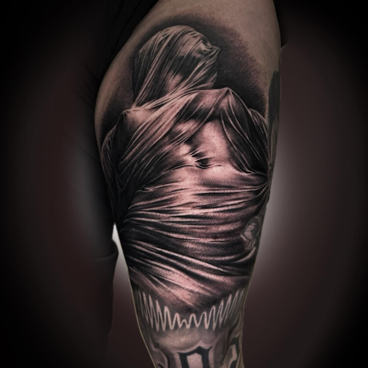 Mummy realism tattoo on the forearm by ๐ฟ๐๐ฃ๐๐๐ก ๐๐ค๐ ๐ค๐ง๐ฃ๐ฎ, Middletown, Orange County, New York