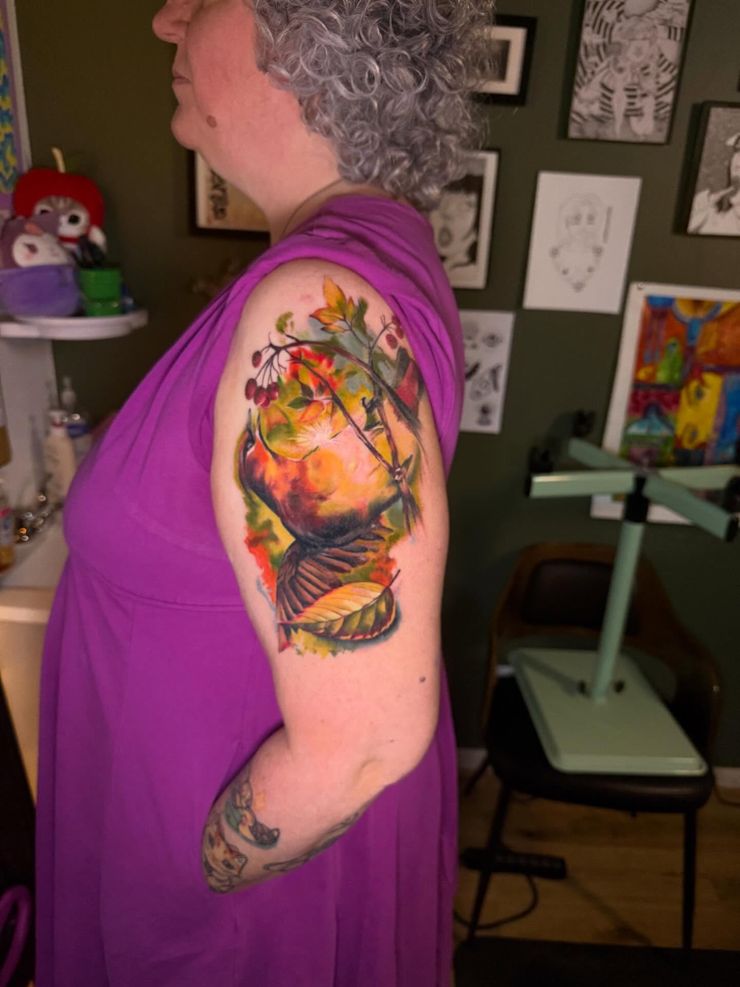 Tattoo by @artifexinks — watercolor