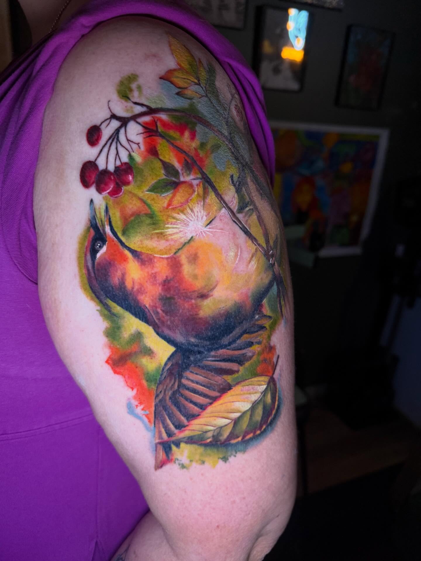 Tattoo by @artifexinks — watercolor