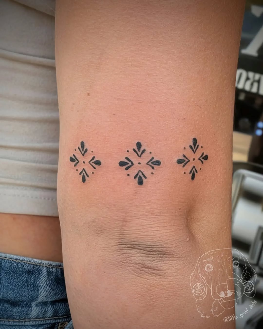 Tattoo by @little_goad_arts โ fine_line, minimalist