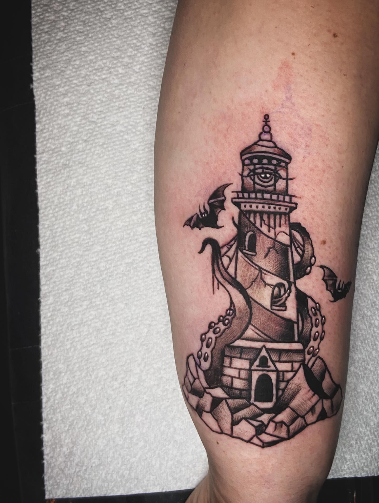 Tattoo by @all.that.ashh β black_and_grey, dark_realism