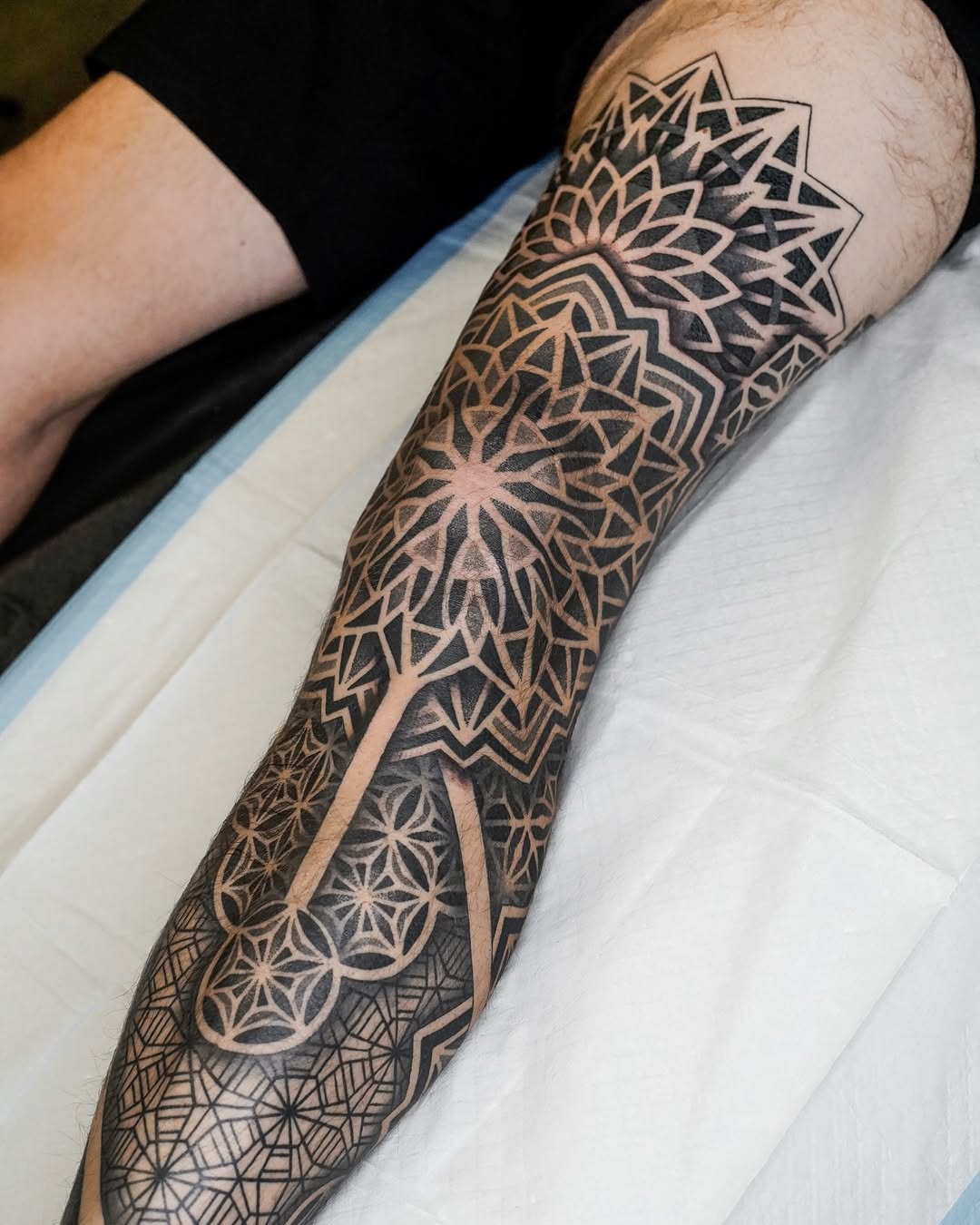 Tattoo by @rjxdots — geometric, ornamental