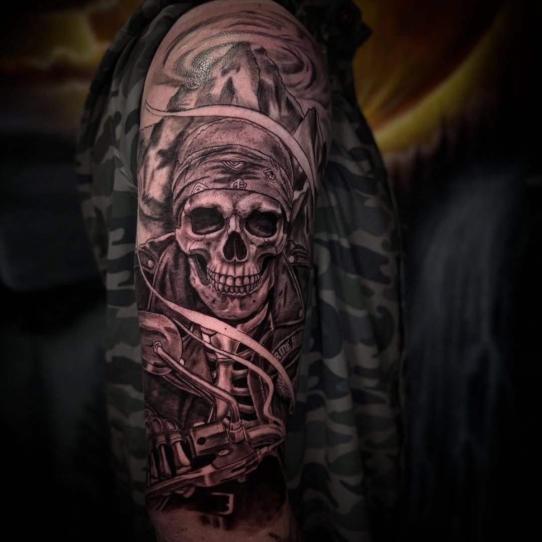 Tattoo by @maybebaby_tattoo — realism, black_and_grey