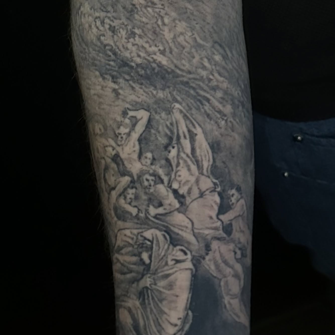 Tattoo by @dominicktattoo — black_and_grey, realism