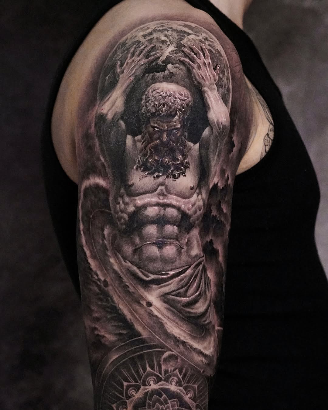 Tattoo by @sean_tattoos — realism, black_and_grey
