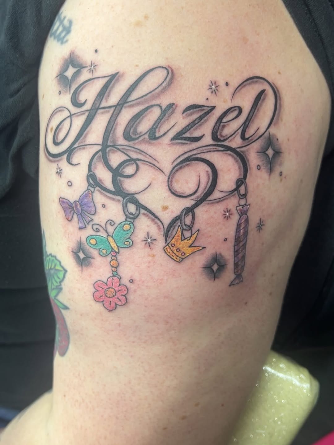 Tattoo by @8thelementtattoo — lettering_script, fine_line