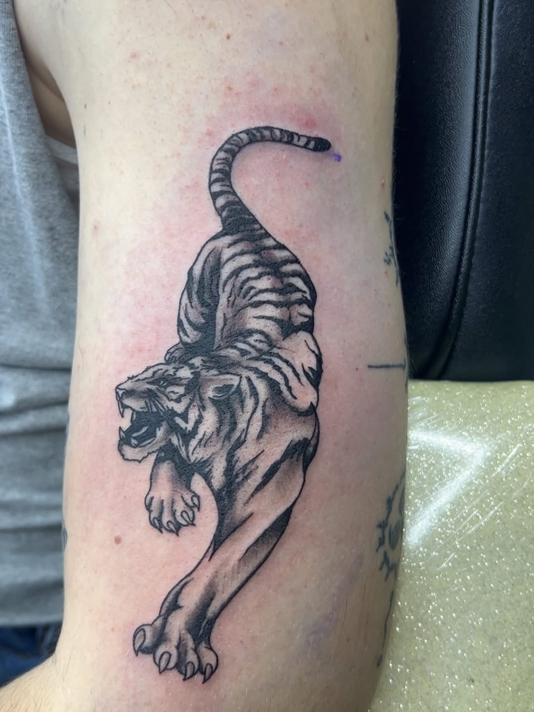 Tattoo by @8thelementtattoo — realism, black_and_grey