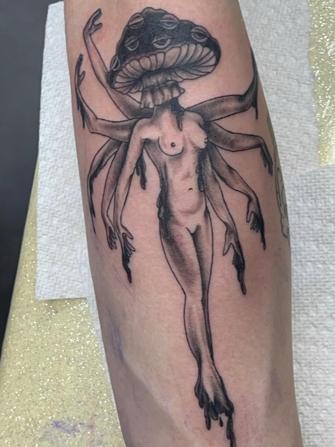 Tattoo by @8thelementtattoo — dark_realism, surrealism