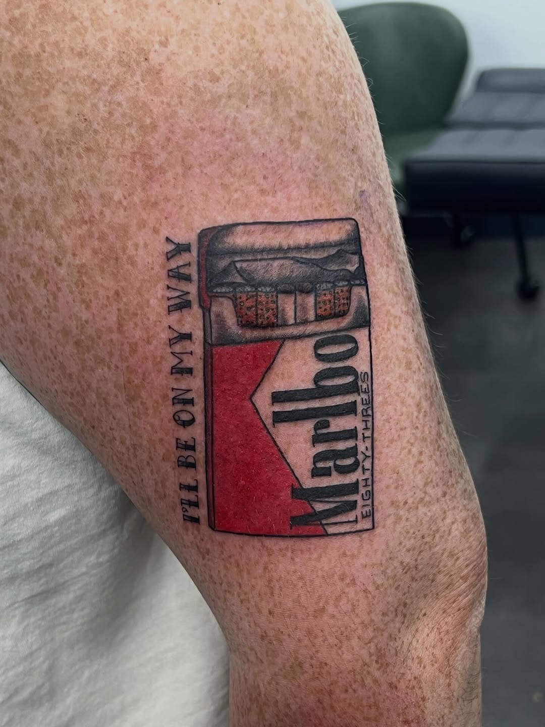 Tattoo by @8thelementtattoo — lettering_script, realism