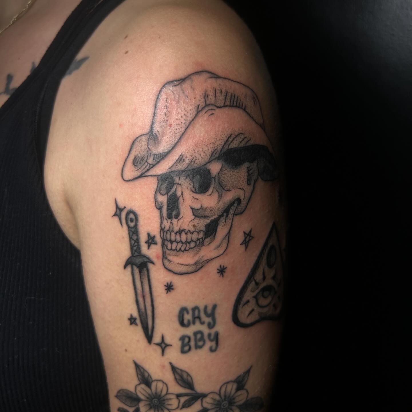 Tattoo by @socratiicrrat — black_and_grey, realism