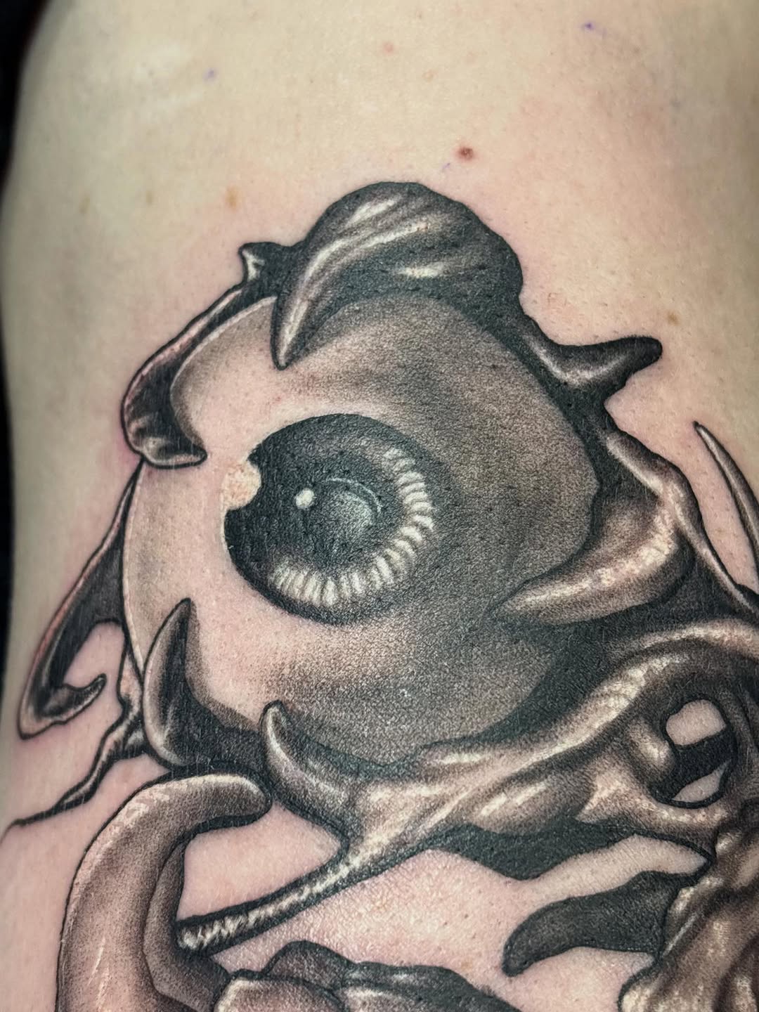 Tattoo by @sladesink — black_and_grey, realism