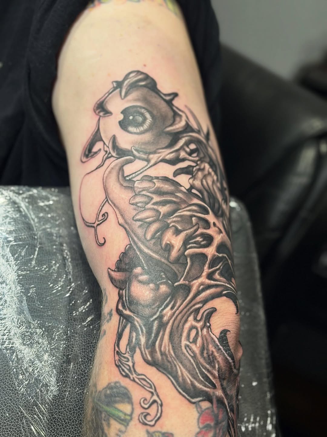 Tattoo by @sladesink — dark_realism, black_and_grey